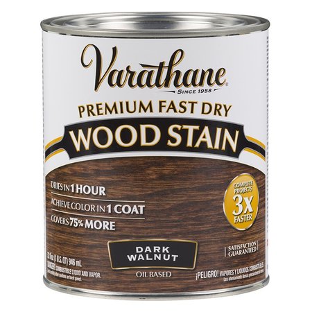 RUST-OLEUM 1 Qt Dark Walnut Varathane Premium Fast Dry Wood Stain 262006